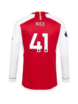 Moški Nogometna dresi replika Arsenal Declan Rice #41 Domači 2023-24 Dolgi rokav